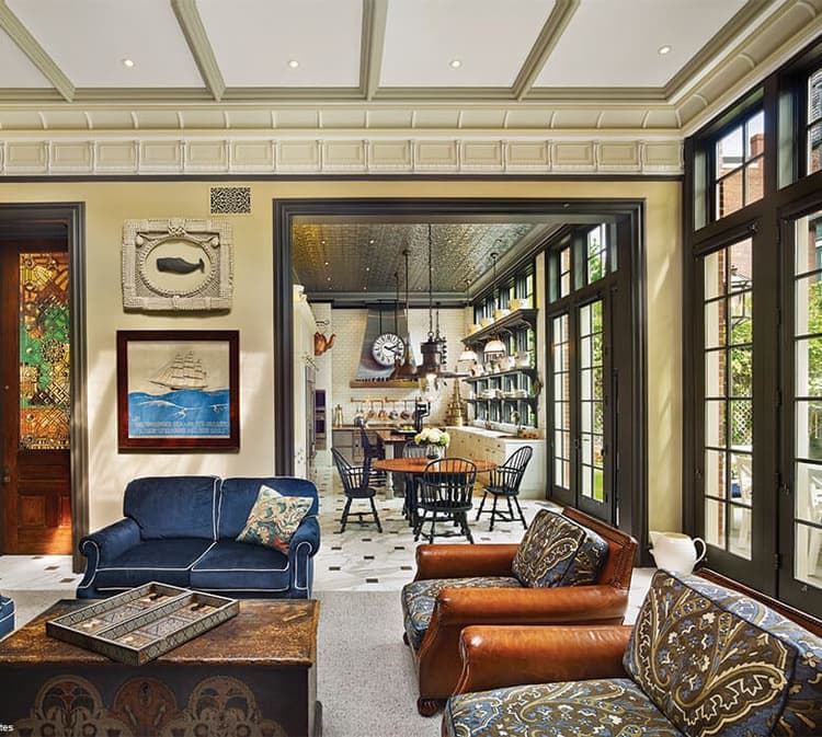 Ultra Series French inswing patio doors with sidelites and transoms