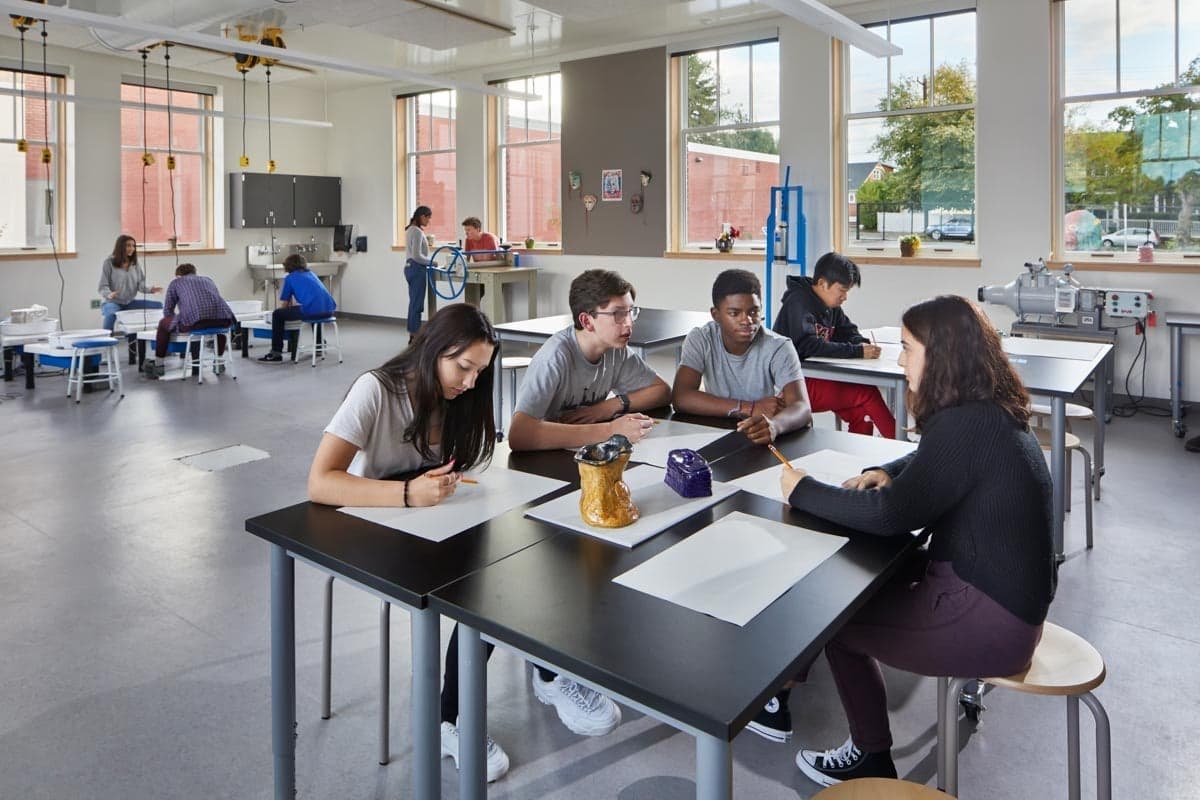 AN705 - Interior of school with Ultra Series windows