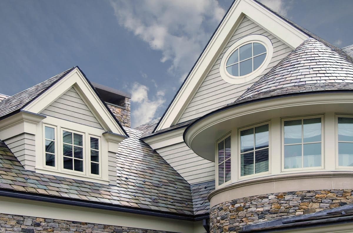 A custom shaped window, oval