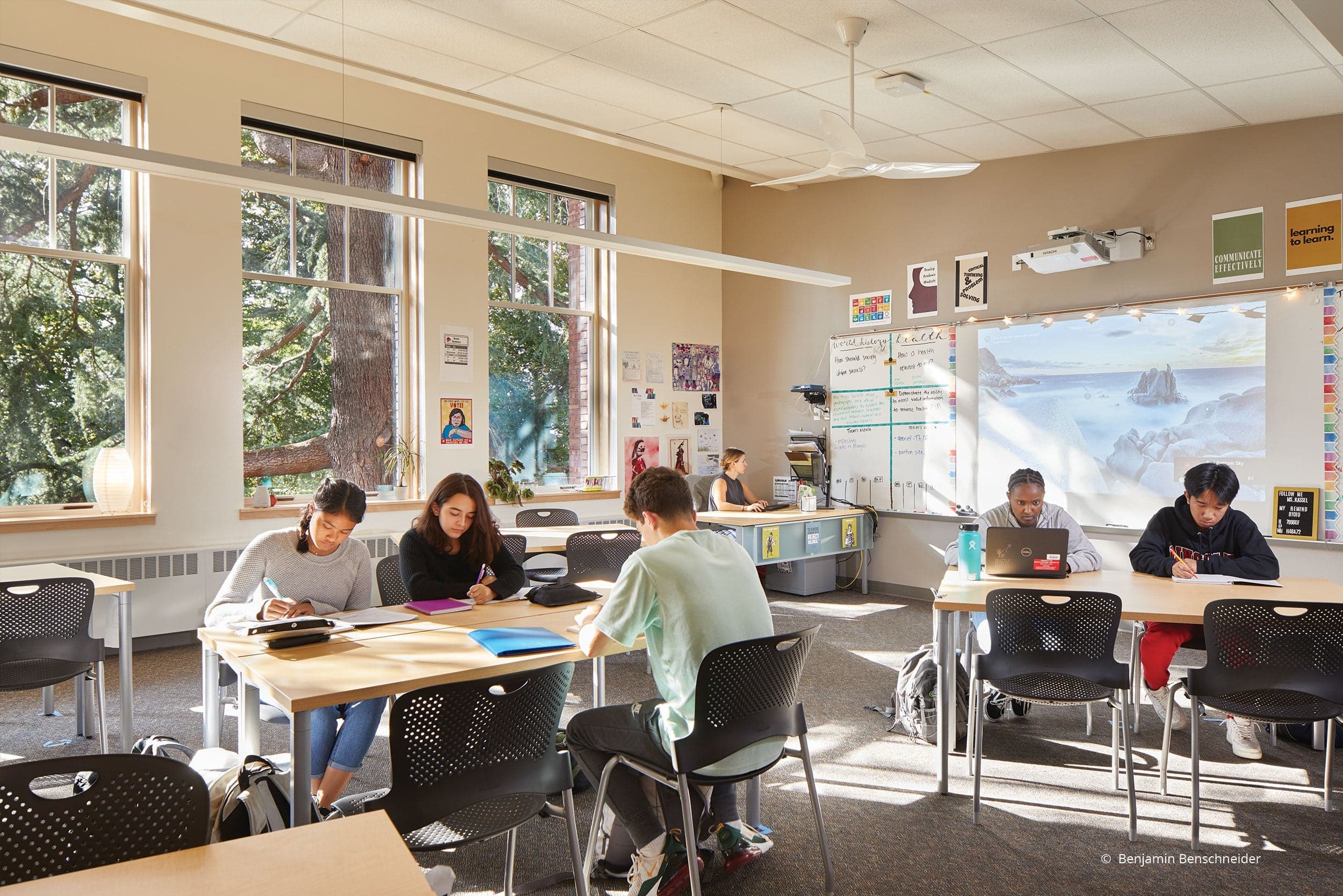 AN703 - Interior of school with Ultra Series windows