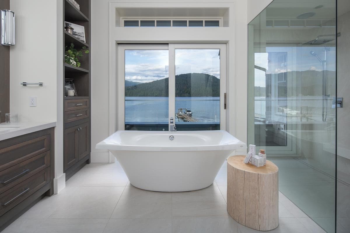 Ultra Series Multi-slide door with two panels that pocket to one side