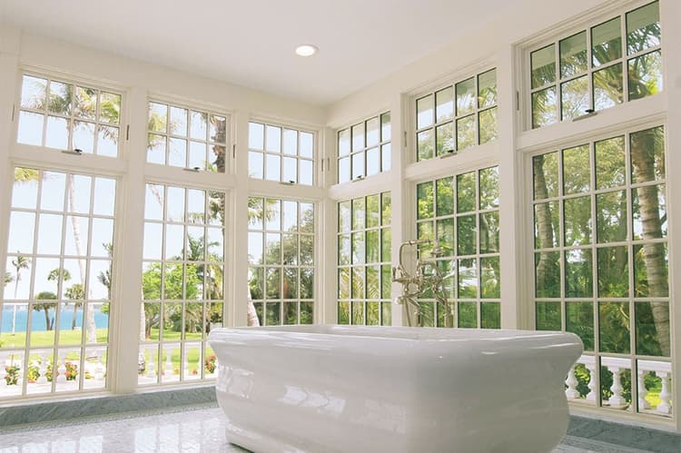 Ultra Series crank-out awnings with picture casements