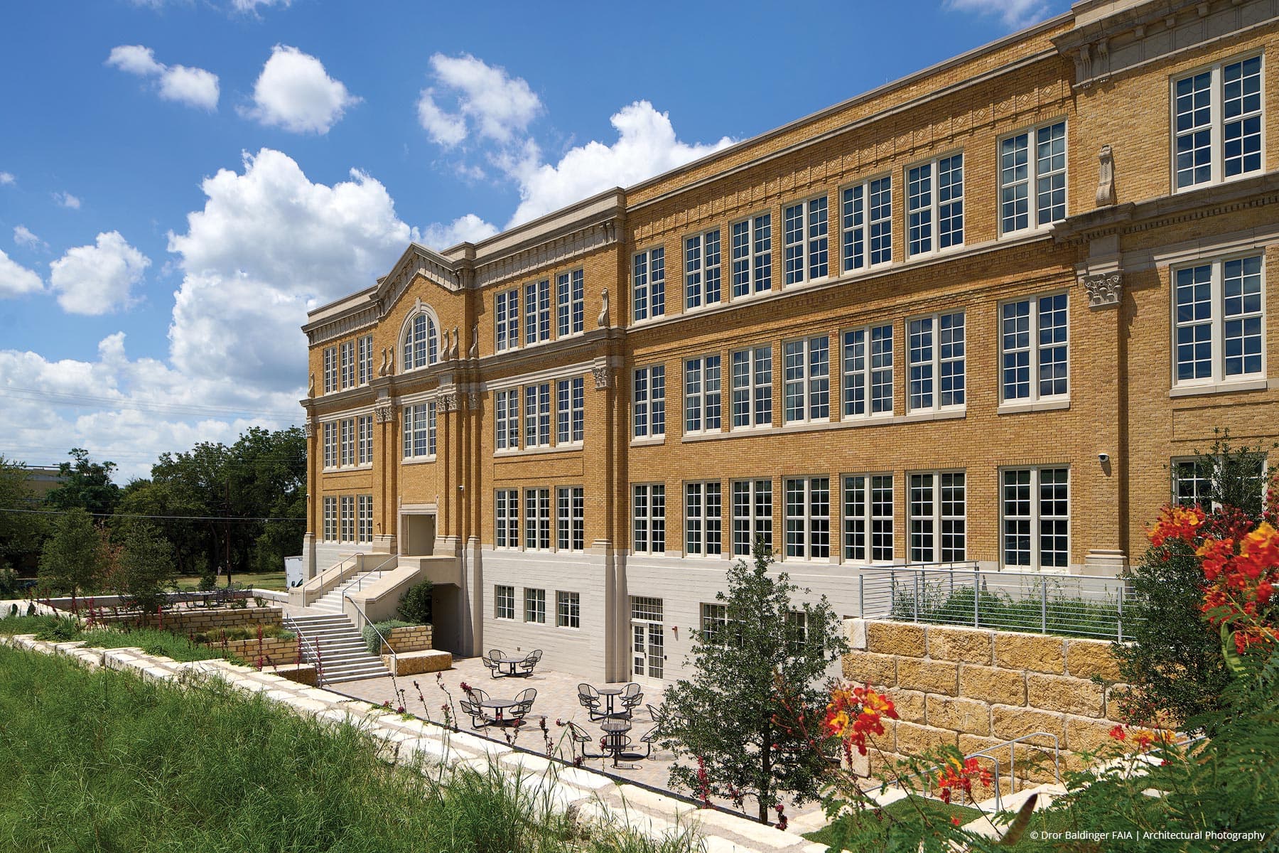 AN200 - exterior of university - Ultra picture double hungs