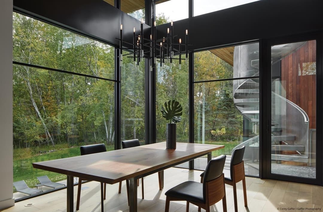 VistaLuxe AL LINE direct sets and outswing door, Aluminum interior with powder-coated finish in Signal Black